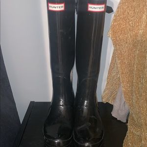 Hunter rain boots (wide calf)